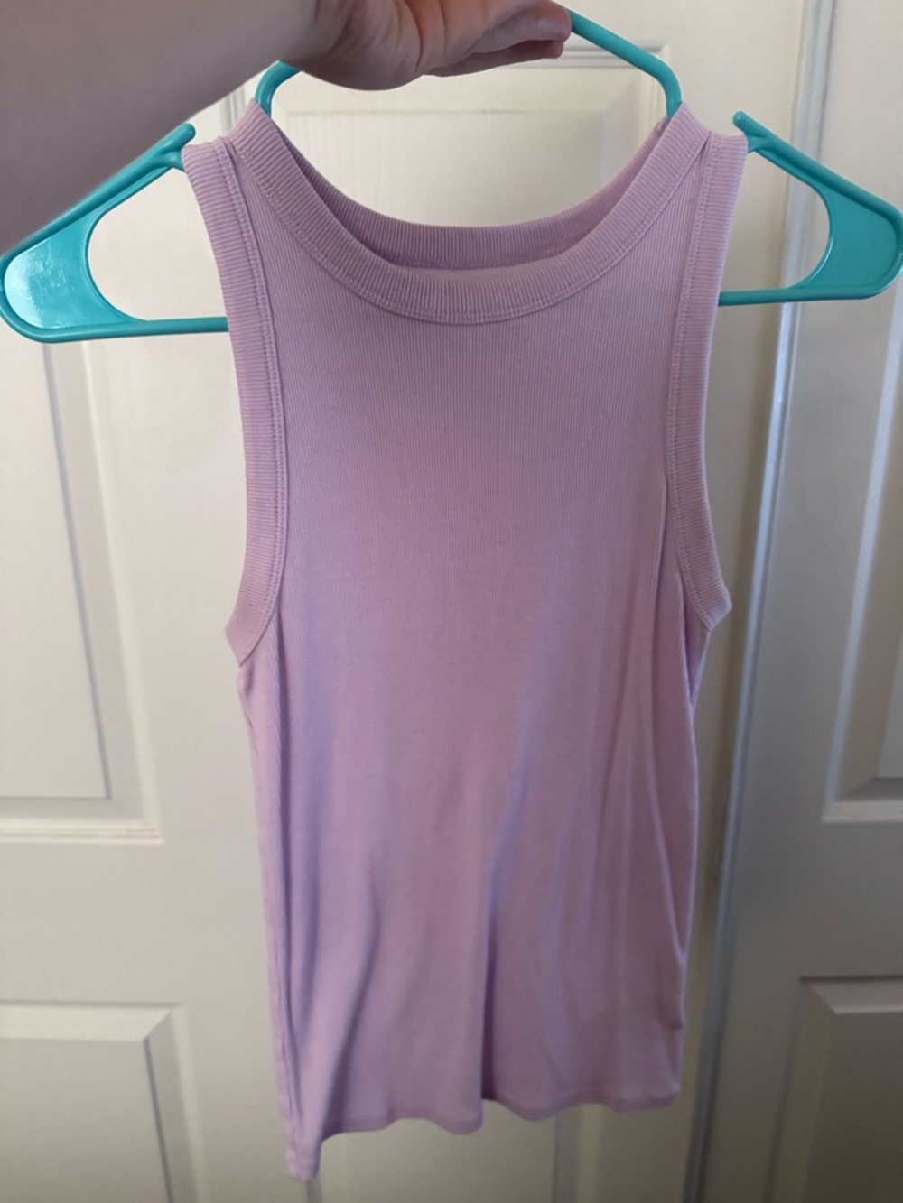 a new day Lavender Ribbed Tank Top